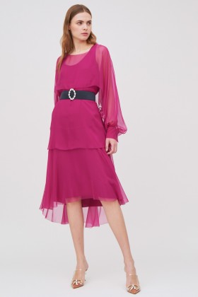 Purple midi dress - Alberta Ferretti - Rent Drexcode - 1