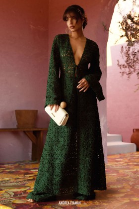 Perforated kimono - Andrea Iyamah - Rent Drexcode - 2
