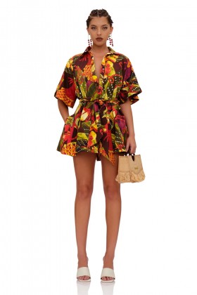 Short printed jumpsuit - Andrea Iyamah - Rent Drexcode - 1