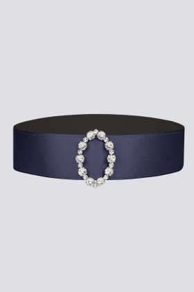 Silk belt with oval buckle - CA&LOU - Sale Drexcode - 2