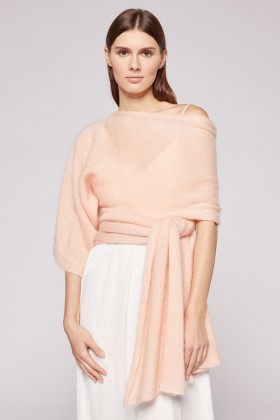 Peach stole with sleeve  - Drexcode - Sale Drexcode - 1