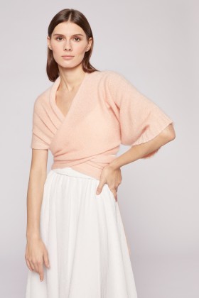 Peach stole with sleeve  - Drexcode - Sale Drexcode - 2