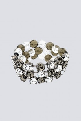 Metal and rhinestone bracelet - Sharra Pagano - Rent Drexcode - 2