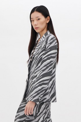 Zebra print blazer - Giuliette Brown - Rent Drexcode - 1