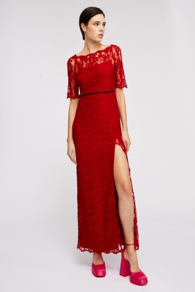 Red lace dress - Gucci - Rent Drexcode - 2