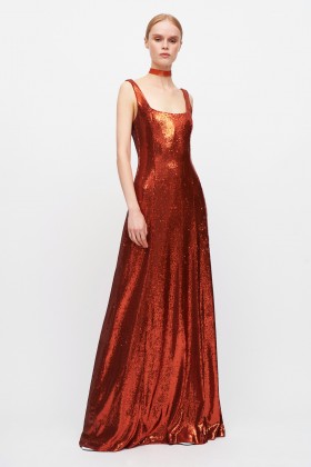 Abito aderente in paillettes - Halston - Rent Drexcode - 1