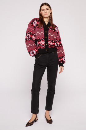Bomber with geometric pattern - Hayley Menzies - Sale Drexcode - 1