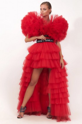 Red tulle dress - House of Mua - Sale Drexcode - 1