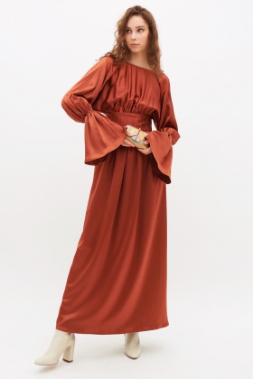 Long bronze dress - Jessica Choay - Rent Drexcode - 2