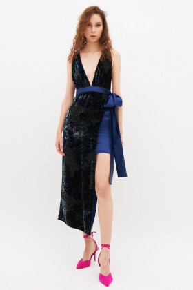 Printed velvet dress - Jessica Choay - Rent Drexcode - 1