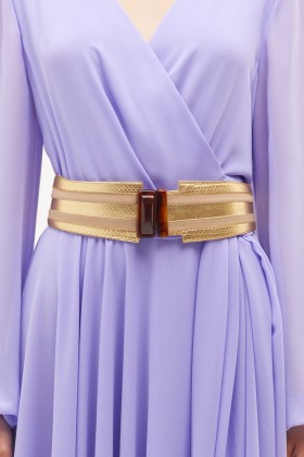 White and gold belt - J Lynch - Rent Drexcode - 1