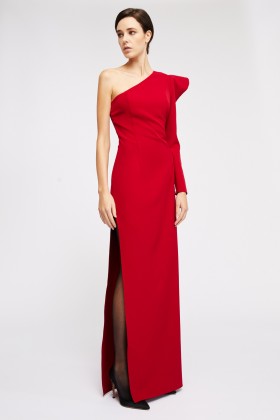 One shoulder red dress - Kathy Heyndels - Sale Drexcode - 1