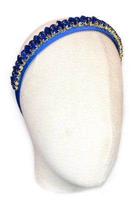 Blue headband - Marina Fossati - Rent Drexcode - 1