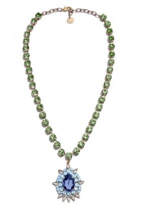 Green and blue necklace - Marina Fossati - Rent Drexcode - 1