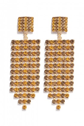 Bronze pendant earrings - Marina Fossati - Rent Drexcode - 1