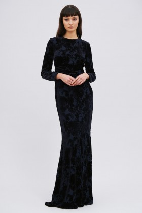 Blue velvet dress - Maxmara - Rent Drexcode - 1