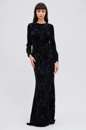 Blue velvet dress - Maxmara - Rent Drexcode - 2