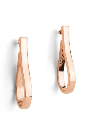 Drop earrings in rose gold-plated - Nani&Co - Rent Drexcode - 2
