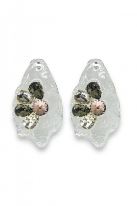 Resin crystal earrings - Nani&Co - Sale Drexcode - 2