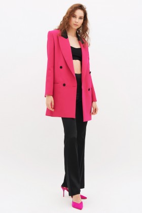 Double-breasted fuchsia blazer. - Redemption - Rent Drexcode - 1