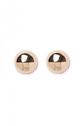 Golden sphere earrings - Sereluz - Rent Drexcode - 1