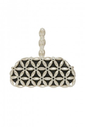 Black clutch with pearls - 0711 Tbilisi - Sale Drexcode - 1