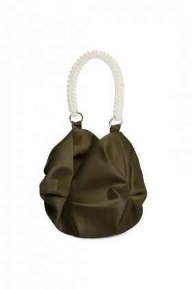 Khaki bag with pearls - 0711 Tbilisi - Sale Drexcode - 2