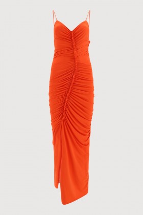 Orange fitted dress - Victoria Beckham - Rent Drexcode - 2