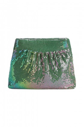 Green knit clutch - The Goal Digger - Rent Drexcode - 1