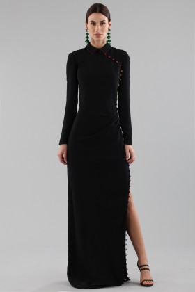 Long dress with colorful buttons - Marco de Vincenzo - Sale Drexcode - 1