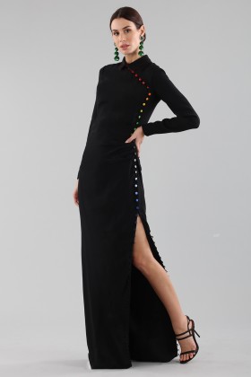 Long dress with colorful buttons - Marco de Vincenzo - Sale Drexcode - 2