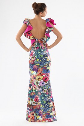 Printed dress with bare back  - Chiara Boni - Rent Drexcode - 2