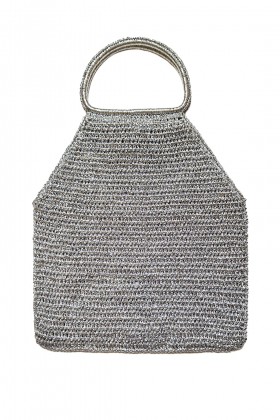 Silver perforated bag - Anna Cecere - Sale Drexcode - 2
