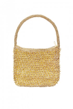 Gold knit purse - Anna Cecere - Sale Drexcode - 1
