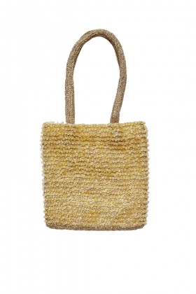 Golden knit bag - Anna Cecere - Sale Drexcode - 1