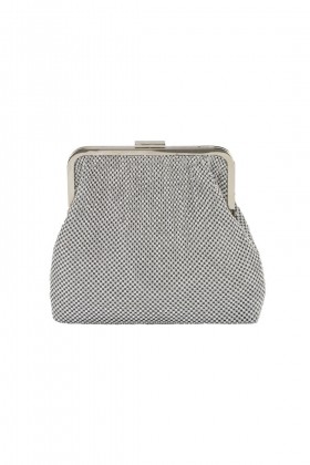 Clutch bag in silver mesh - Anna Cecere - Sale Drexcode - 1
