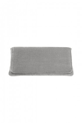 Grey velvet clutch - Anna Cecere - Sale Drexcode - 2