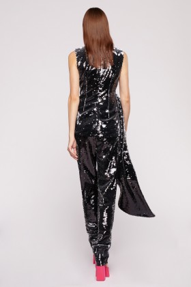 Pantaloni in paillettes blu - Albino - Rent Drexcode - 2