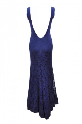 Blue lace dress - Ana Maria Couture - Sale Drexcode - 2