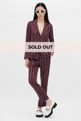 Complete jacket and pants in chain print - Giuliette Brown - Sale Drexcode - 1