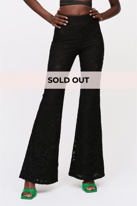 Black broderie anglaise trousers - Cynthia Rowley - Sale Drexcode - 1