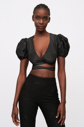 Black cross top - Cynthia Rowley - Rent Drexcode - 2