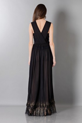 Long black dress with V-neck - Alberta Ferretti - Sale Drexcode - 2