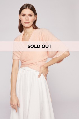 Peach stole with sleeve  - Drexcode - Sale Drexcode - 1