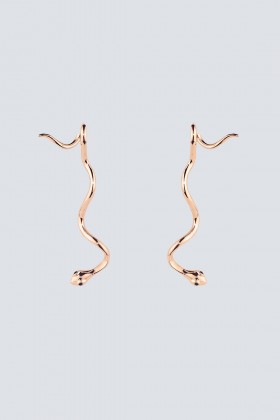 Gold snake earrings - Federica Tosi - Rent Drexcode - 1