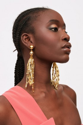 Gold drop earring - Sharra Pagano - Rent Drexcode - 1