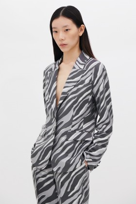 Zebra print blazer - Giuliette Brown - Rent Drexcode - 2