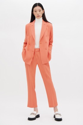 Salmon trouser suit - Giuliette Brown - Rent Drexcode - 1