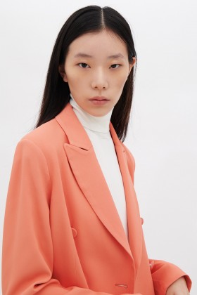Salmon blazer - Giuliette Brown - Rent Drexcode - 2
