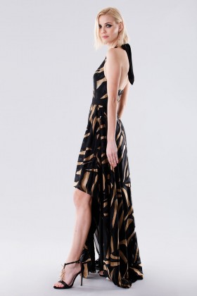 Long dress with golden print - Halston - Sale Drexcode - 2